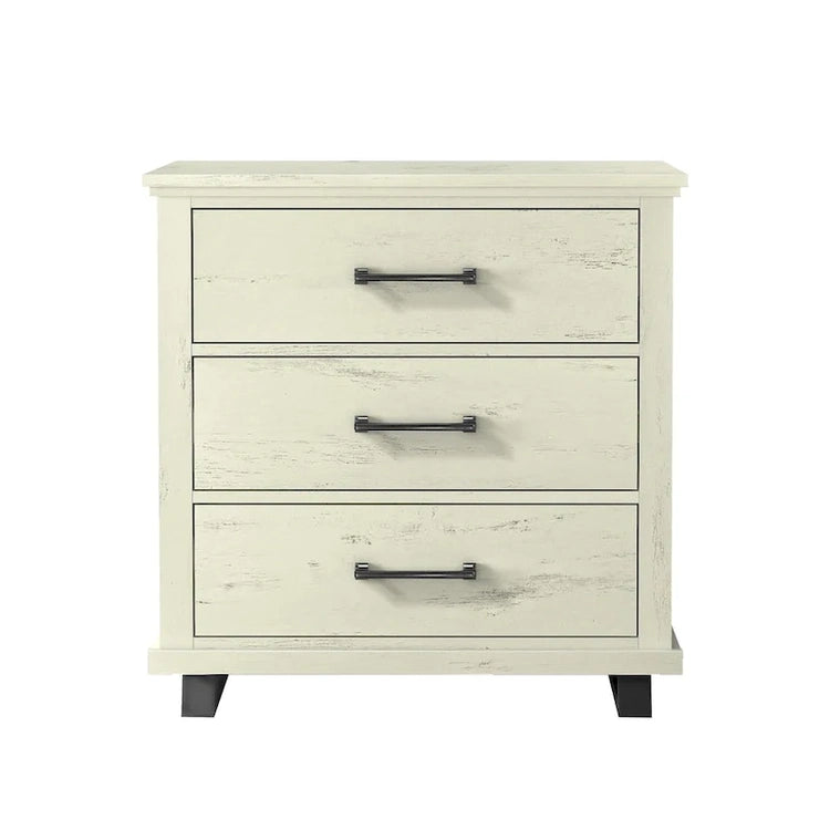 Farmhouse 4-Piece Bedroom Set - 2 Nightstand, 1 Chest and 1 Dresser