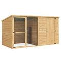 I.Pet Dog Kennel Extra Large 2.28M Wooden House Bed Outdoor Pet Puppy Cabin Log