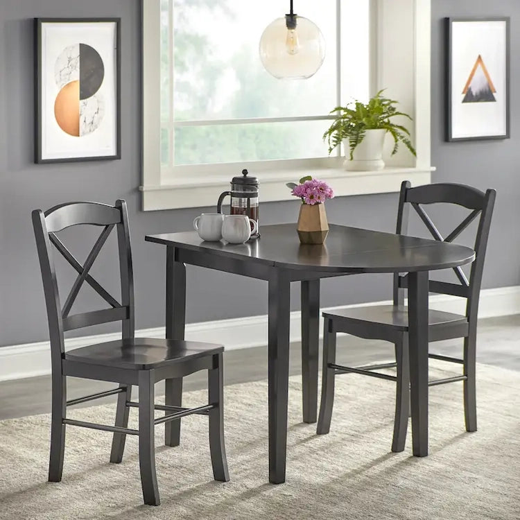 Simple Living Country Cottage Drop Leaf 3-Piece Dining Set