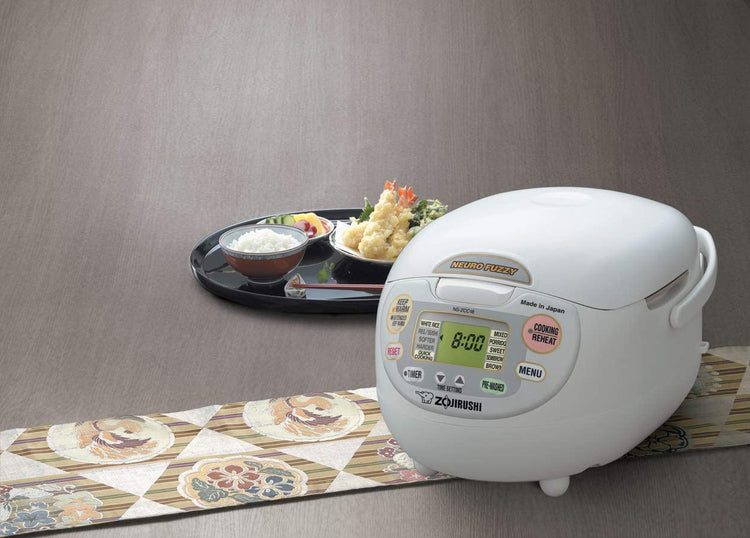 Zojirushi, Made in Japan Neuro Fuzzy Rice Cooker, 5.5-Cup, White