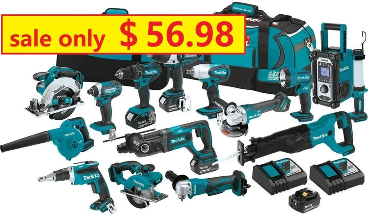 The Latest 15 Tool Combination Kit with Charger