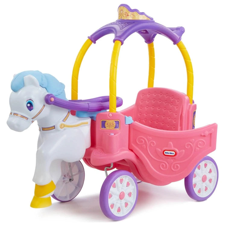 Little Tikes Princess Horse and Carriage, Kids Ride-on Toy