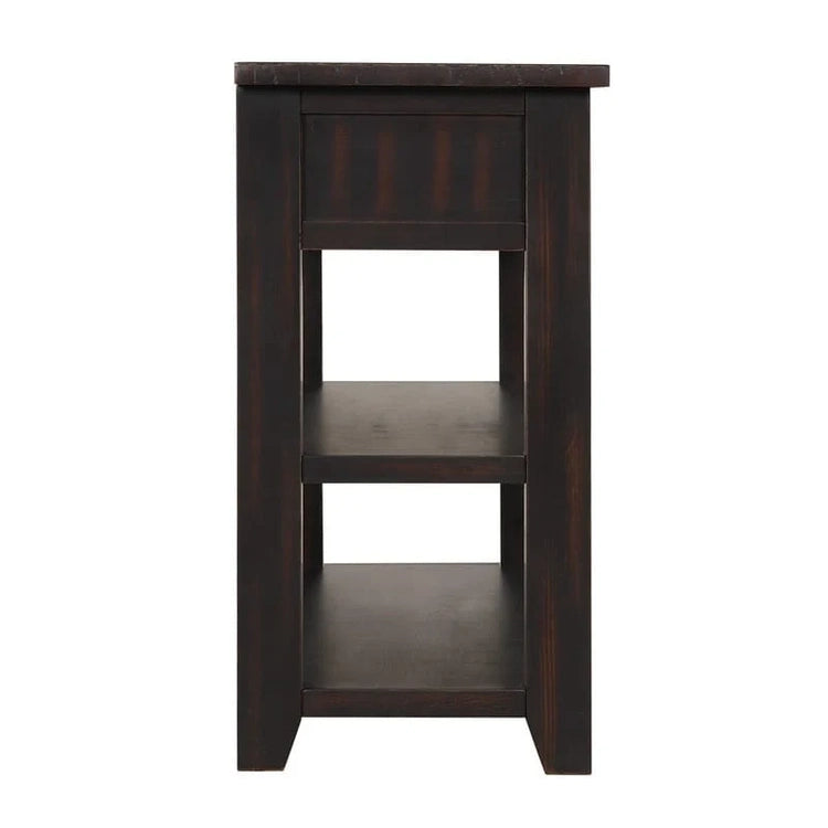Wood Console Table with 3 Storage Drawers and 2 Shelves