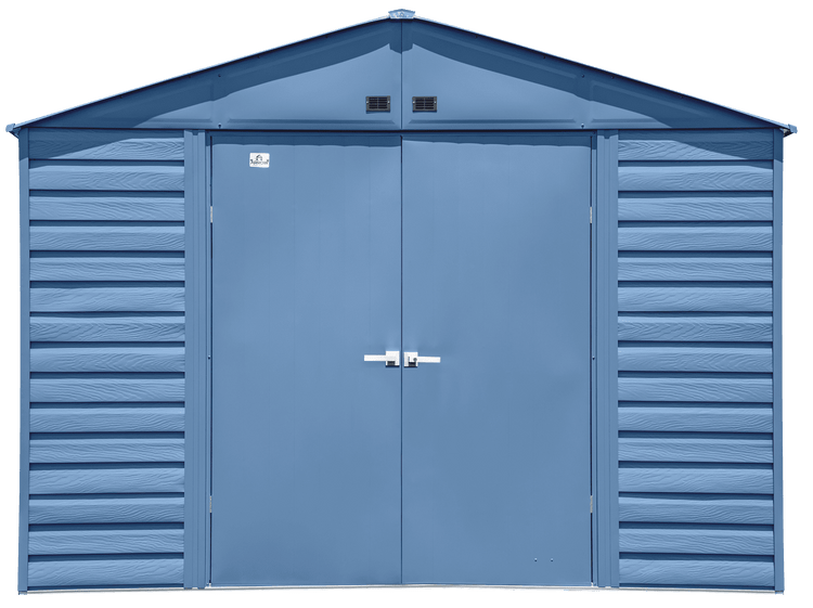 Select Steel Storage Shed, 10x14, Blue Grey