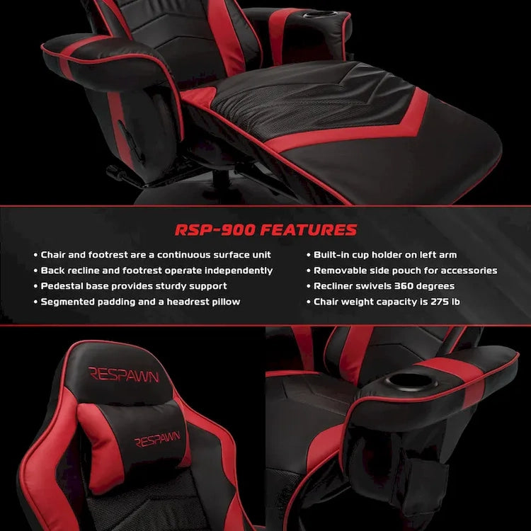 Gaming Recliner - Reclining Chair with Footrest