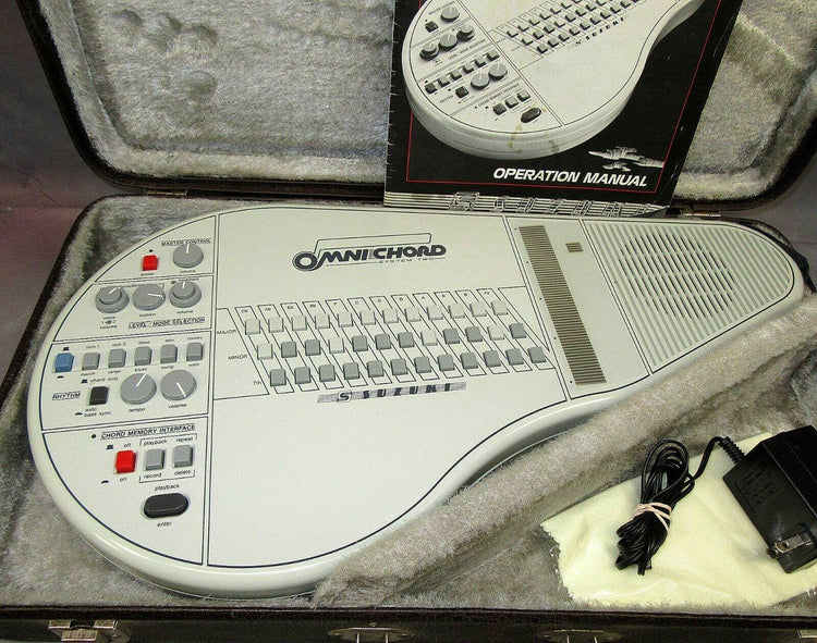 Suzuki Omnichord Om-84 System Two W/Hard Case Power Supply Manual