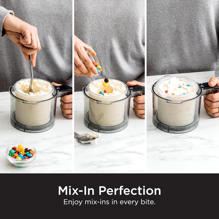 Ninja NC301 Creami Ice Cream Maker, for Gelato, Mix-Ins, Milkshakes, Sorbet, Smoothie Bowls & More, 7 One-Touch Programs