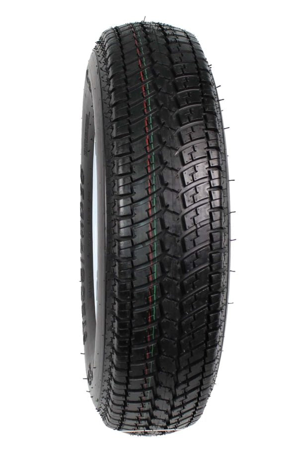2-Pack Trailer Tire on Rim ST205/75D15 205/75 D 15 In. Lrc 5 Hole White Spoke