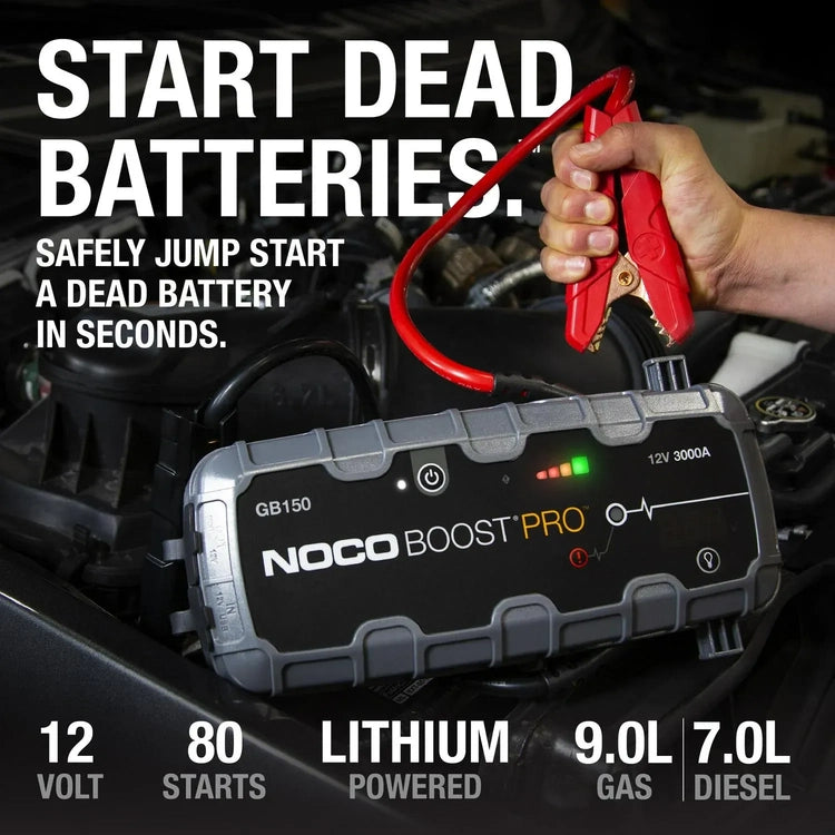 Noco Boost Pro GB150 3000A 12V Ultrasafe Portable Lithium Jump Starter