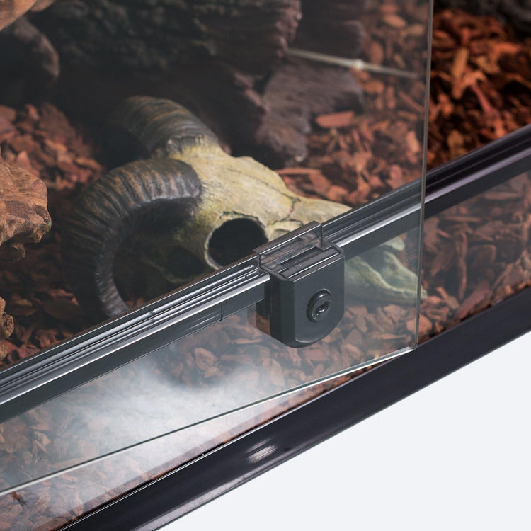50 Gallon Reptile Glass Terrarium Tank Double Hinge Door with Screen Ventilation Large Reptile Terrarium 36" X 18" X 18"(Knock-Down)