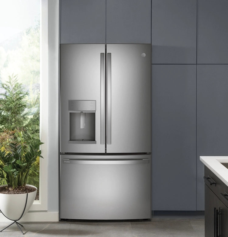 GE Profile Series Energy Star 27.7 Cu. Ft.. Fingerprint Resistant French-Door Refrigerator with Hands-Free Autofill