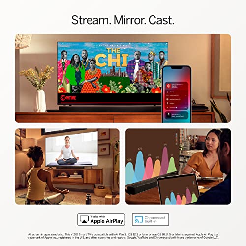 Vizio 40-Inch D-Series Full HD 1080p Smart TV with Amd Freesync, Apple Airplay