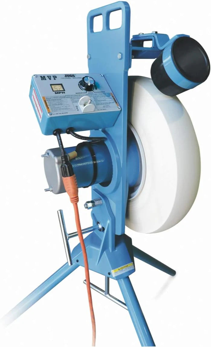 Jugs Mvp Combo Pitching Machine Adjustable up to 60 MPH, for Baseball & Softball, Ideal for Pitching-Machine Leagues