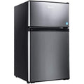 Compact 2-Door Mini Fridge with Freezer, 3.1 Cu. Ft., LED Light, Energy Efficient, Adjustable Temperature
