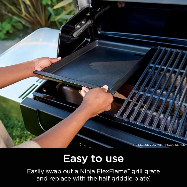 Ninja Flexflame, Grill and Smoker, Electric and Propane Grill, Roaster, BBQ Grill, 5-in-1 Cooking System, 3 Burner, Digital Control, Outdoor Cooking