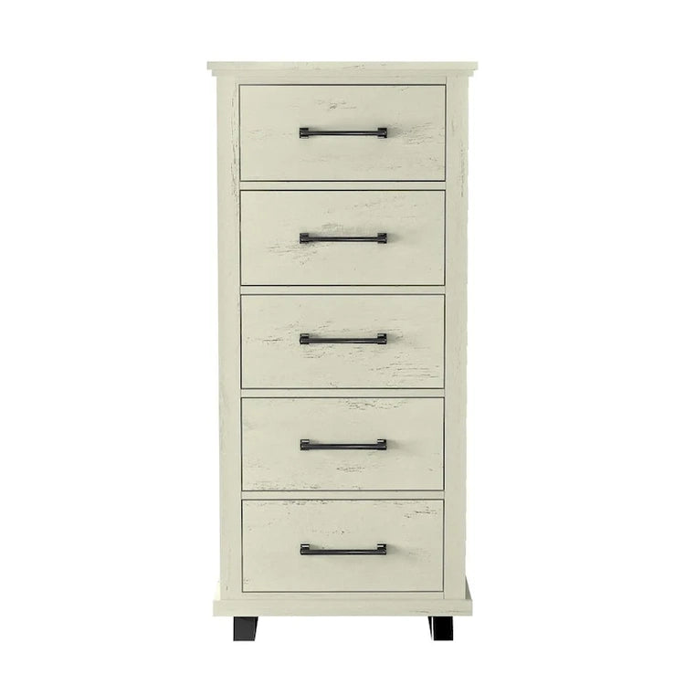 Farmhouse 4-Piece Bedroom Set - 2 Nightstand, 1 Chest and 1 Dresser