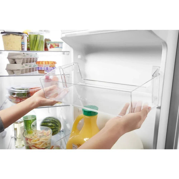 36-Inch Wide Side-by-Side Refrigerator - 24 Cu. Ft.. Stainless Steel