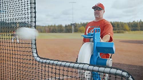 Jugs Mvp Combo Pitching Machine Adjustable up to 60 MPH, for Baseball & Softball, Ideal for Pitching-Machine Leagues