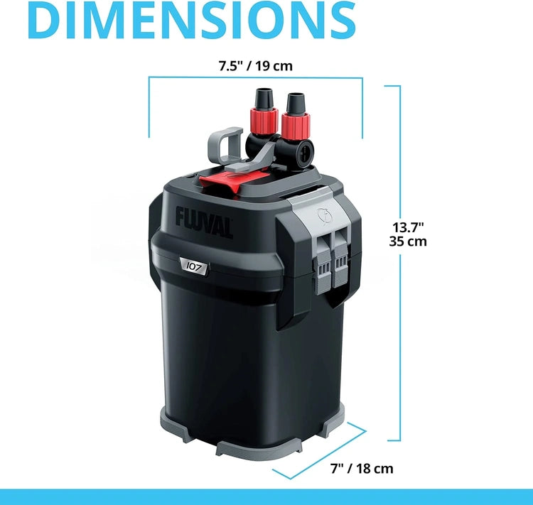 407 Perfomance Canister Filter - for Aquariums up to 100 Gallons - Aquarium Canister Filter