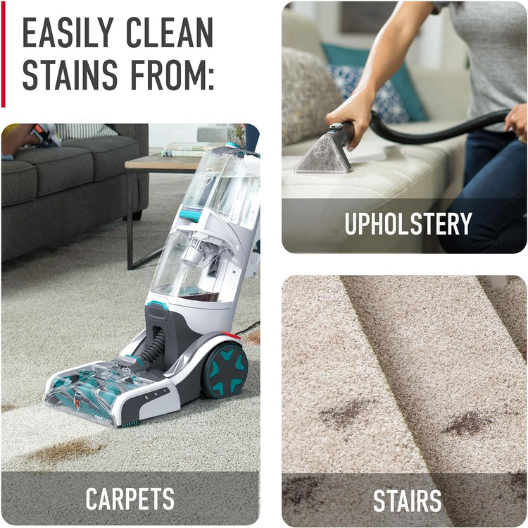 Hoover Smartwash+ Automatic Carpet Cleaner Machine, for Carpet and Upholstery, Deep Cleaning Carpet Shampooer