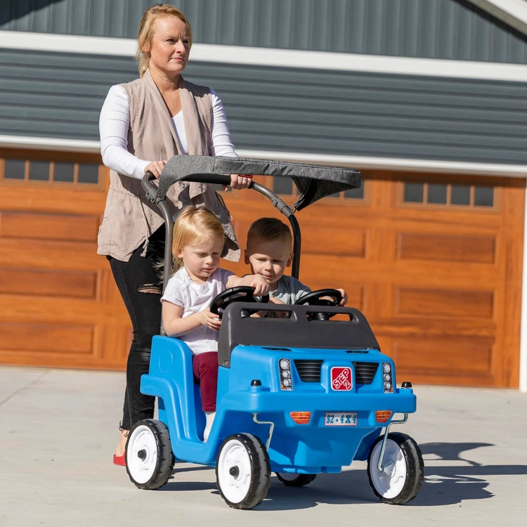 Step2 Side-by-Side Push Around Suv, Kids Push Car, 2 Seats