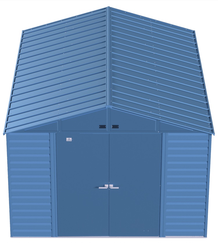 Select Steel Storage Shed, 10x14, Blue Grey