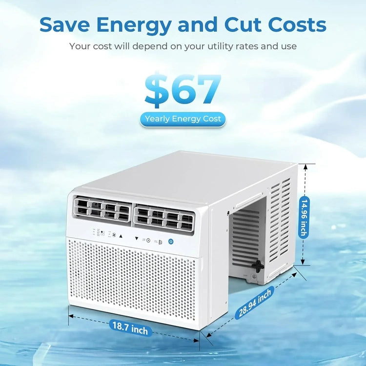 Antarctic Star U-Shaped Air Conditioner Window 12000BTU Window Air Conditioner Cools