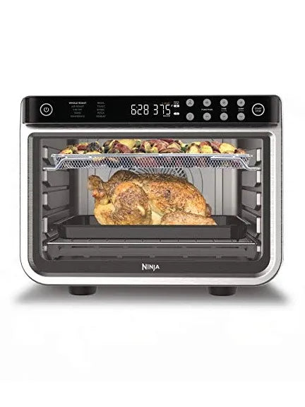 Ninja DT201 Foodi 10-in-1 Xl Pro Air Fry Digital Countertop Convection Toaster Oven with Dehydrate and Reheat, 1800 Watts, Stainless Steel Finish