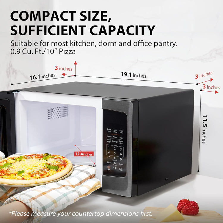 Toshiba 4-in-1 Ml-EC42P(SS) Countertop Microwave Oven, Smart Sensor, Convection, Air Fryer Combo, Mute Function, Position Memory 13.6" Turntable