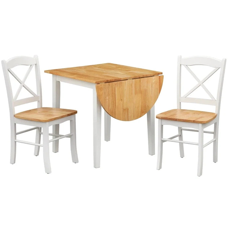 Simple Living Country Cottage Drop Leaf 3-Piece Dining Set