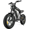 1000W Electric Bike for Adults, Retro-Style, 28mph, 94 Miles Range, 20''x4.0'' Fat Tires, Full Suspension, UL Certified