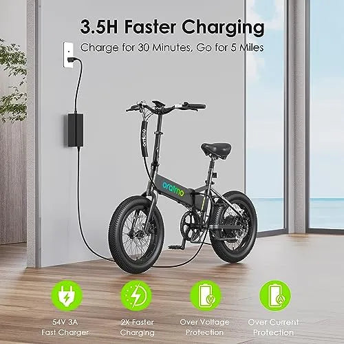 Oraimo 750W-1000W Electric Bike, up to 45 Miles 557Wh Hidden Li-Ion Battery, 7 Speed Gear