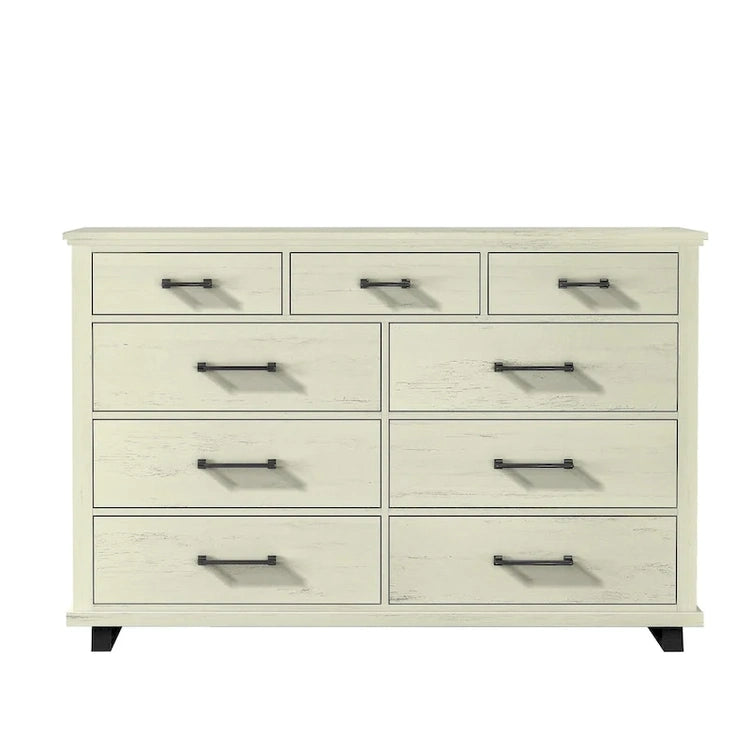 Farmhouse 4-Piece Bedroom Set - 2 Nightstand, 1 Chest and 1 Dresser