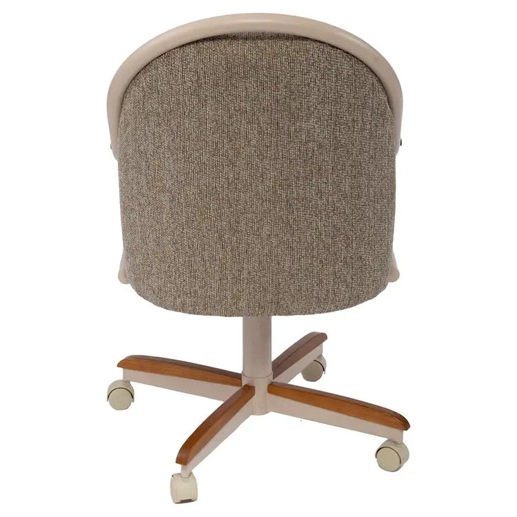 Casual Dining Cushion Swivel-and-Tilt Rolling Caster Chair