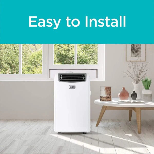 Black+decker 14,000 BTU Portable Air Conditioner with Heat and Remote Control, White