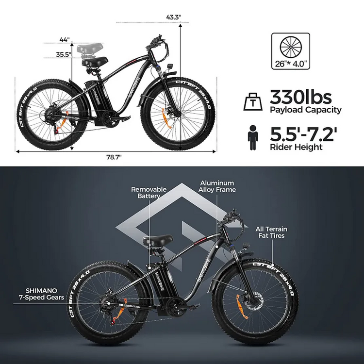 Sale ✨Outdoor Electric Bike with 48V/15Ah Lithium Battery✨