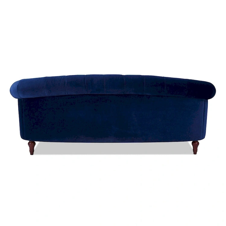 La Rosa 84 Mid-Century Modern Velvet Upholstered Chesterfield Tufted Sofa