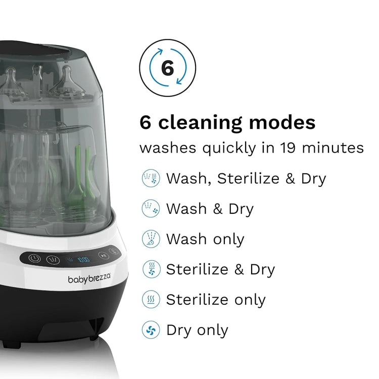 Baby Bottle Washer Pro - Bottle Washer, Sterilizer + Dryer - All in One Machine Cleans Bottles, Pump Parts, & Sippy Cups - Replaces Hand Washing