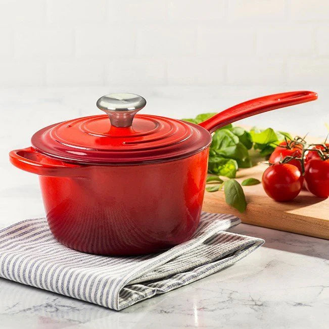 20-Piece Signature Cast Iron Cookware Set,10.25'' Skillet,1.75-Quart Saucepan with Lid