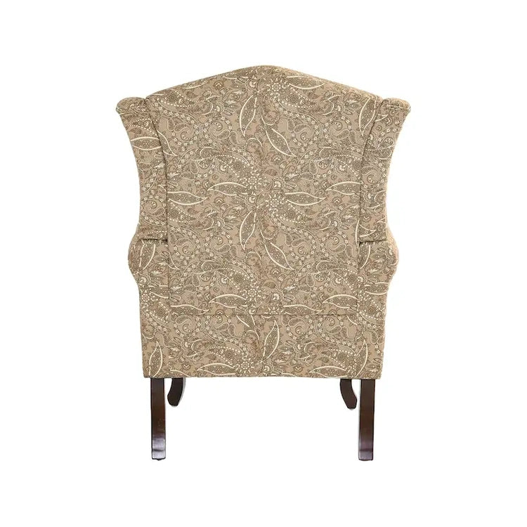 2 Set Traditional Wingback Accent Chairs Upholstered Armchair