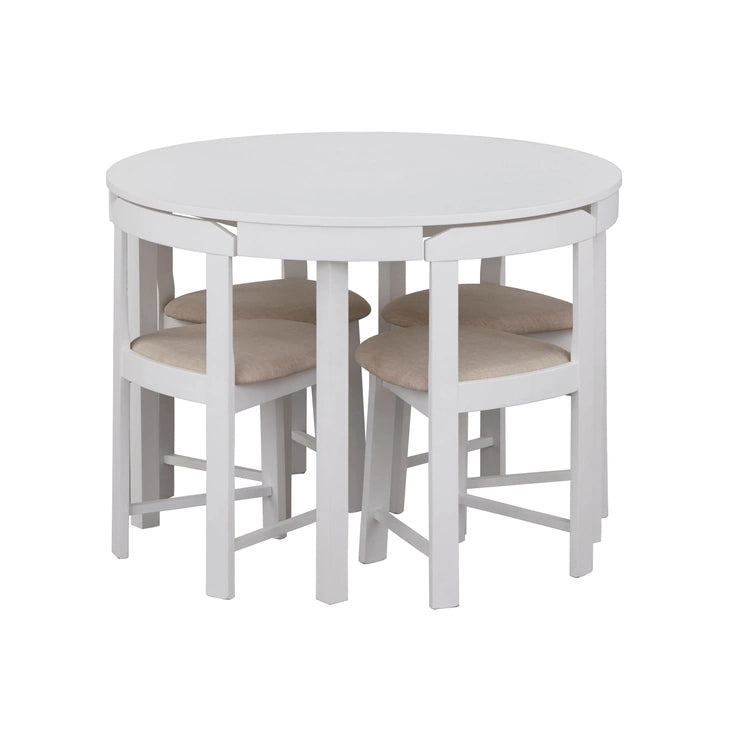 Harrisburg Tobey 5-Piece Compact Round Dining Set