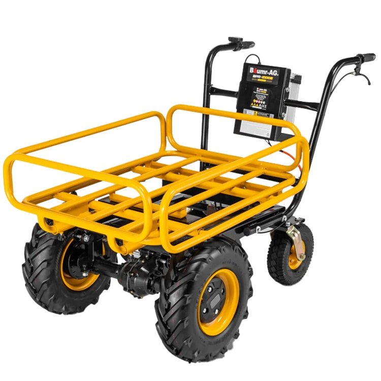 Baumr-Ag 40V Battery Powered Material Handling Dumper Wheelbarrow Motorised Electric, 300kg Capacity