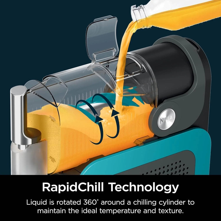 Slushi with Rapidchill Technology, 88 Oz. Frozen Drink & Slushie Machine, 5 Preset Programs, Margaritas, Frappés, and More, Accents, Black