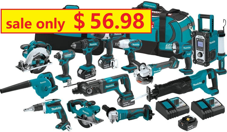 The Latest 15 Tool Combination Kit with Charger
