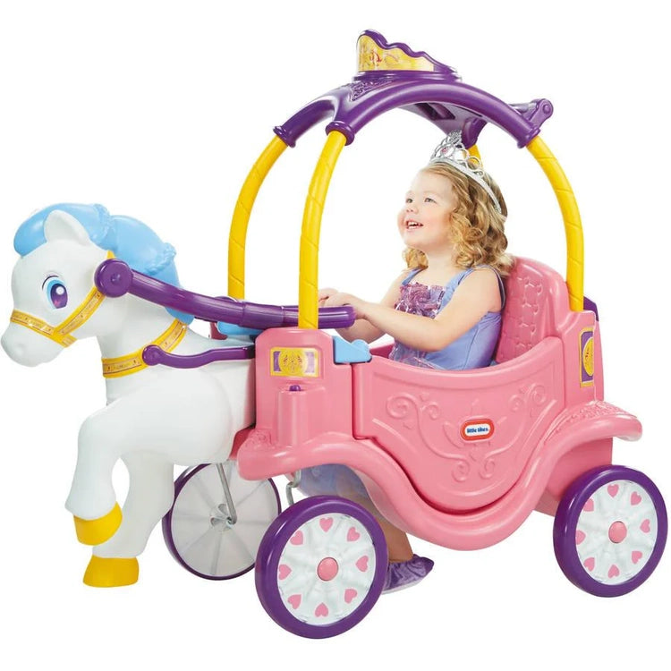 Little Tikes Princess Horse and Carriage, Kids Ride-on Toy