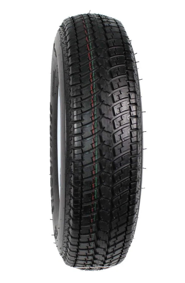 2-Pack Trailer Tire on Rim ST205/75D15 205/75 D 15 In. Lrc 5 Hole White Spoke