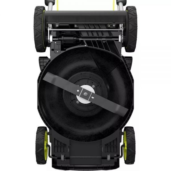 Ryobi 40V Brushless 20 In. Walk Behind Self-Propelled Mower/String Trimmer/Leaf Blower with (2) Batteries and (2) Chargers