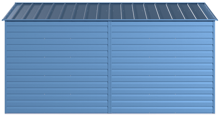 Select Steel Storage Shed, 10x14, Blue Grey