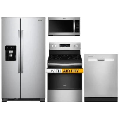 36-Inch Wide Side-by-Side Refrigerator - 24 Cu. Ft.. Stainless Steel