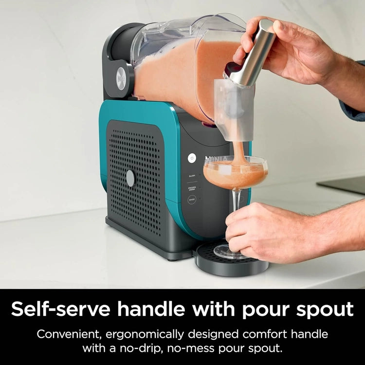 Slushi with Rapidchill Technology, 88 Oz. Frozen Drink & Slushie Machine, 5 Preset Programs, Margaritas, Frappés, and More, Accents, Black